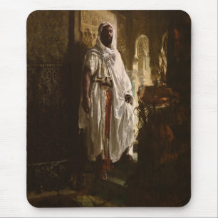 Moorish Chief African Art Painting Portrait Mouse Mat