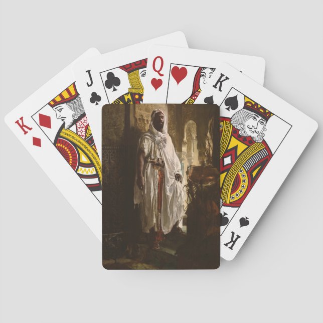 Moorish Chief African Art Painting Portrait Playing Cards (Back)