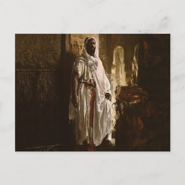 Moorish Chief African Art Painting Portrait Postcard (Front)