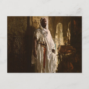 Moorish Chief African Art Painting Portrait Postcard