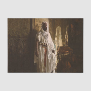 Moorish Chief African Art Painting Portrait Tissue Paper