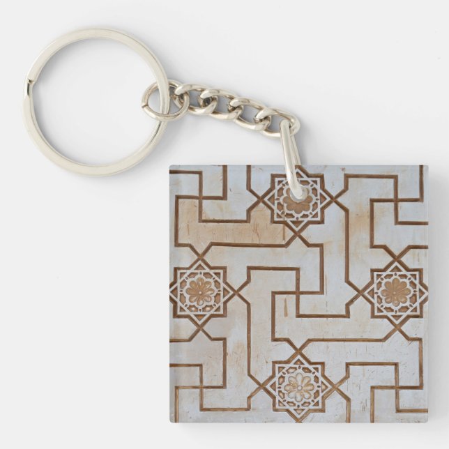 Moorish Geometric Pattern Key Ring (Front)