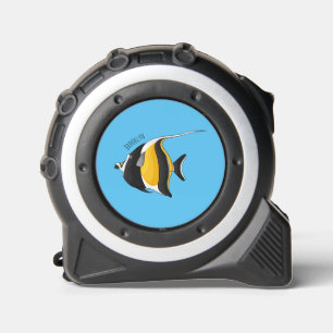 Moorish idol fish cartoon illustration  1
