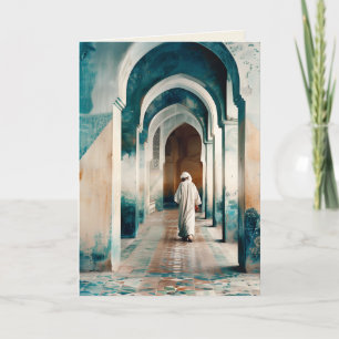 Moorish Marrakesh Blue Cream Invitation