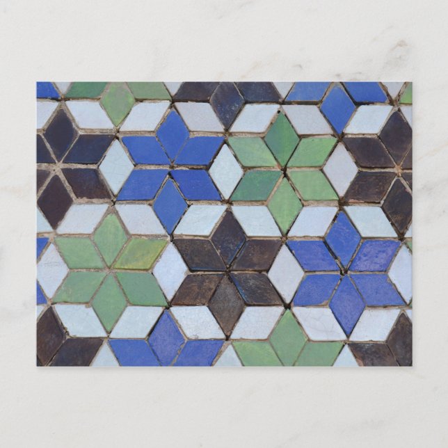 Moorish Mosaic Stars Postcard (Front)