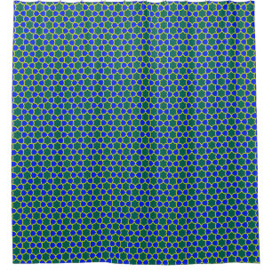 Moorish Mosaic Tile Shower Curtain