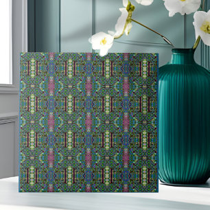 Moorish style Blue Green Tile