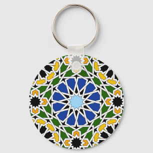 Moorish tile key ring