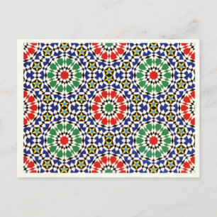 Moorish tile postcard