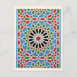 Moorish tile postcard
