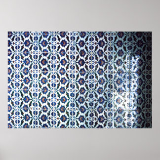 Moorish tile, the Palace, Sintra, Portugal Poster