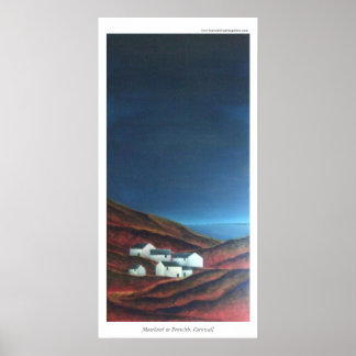 Moorland in Penwith, Cornwall Poster
