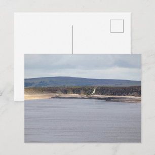 Moorland Waterfall at Warland Reservoir Holiday Postcard