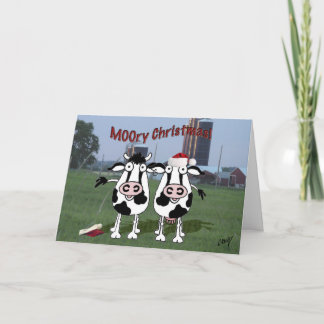 MOOry Christmas! Holiday Card