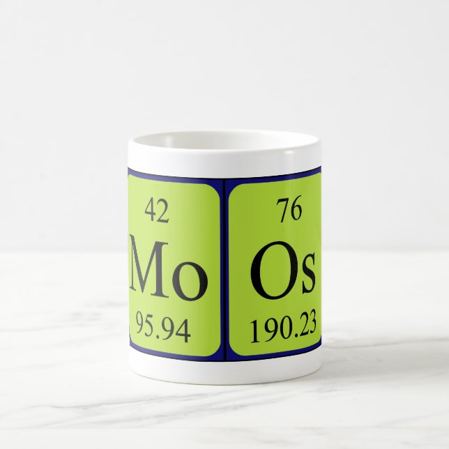 Moos periodic table name mug (Center)