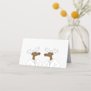 Moose, 2 Bucks Place Card