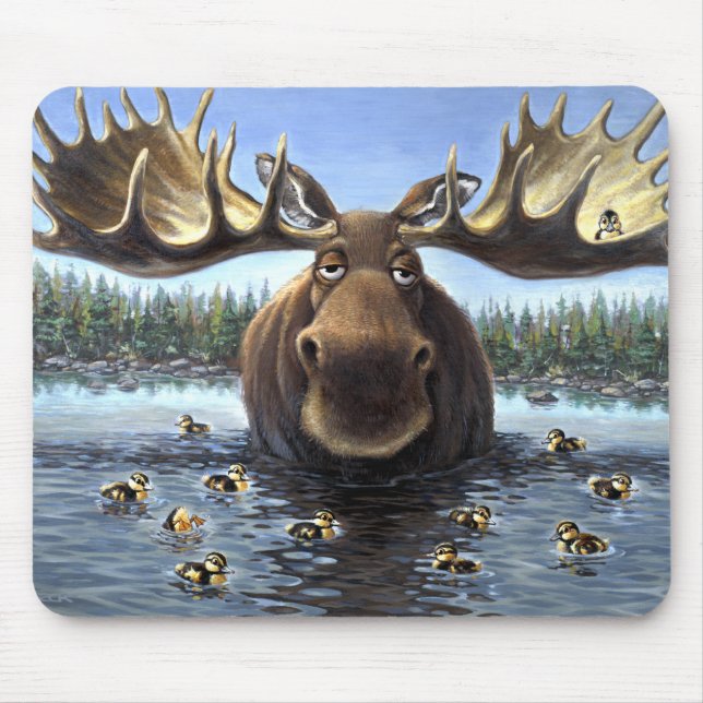 Moose and Friends Mouse Mat (Front)
