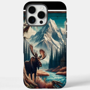 Moose And Mountains iPhone 16 Pro Max Case