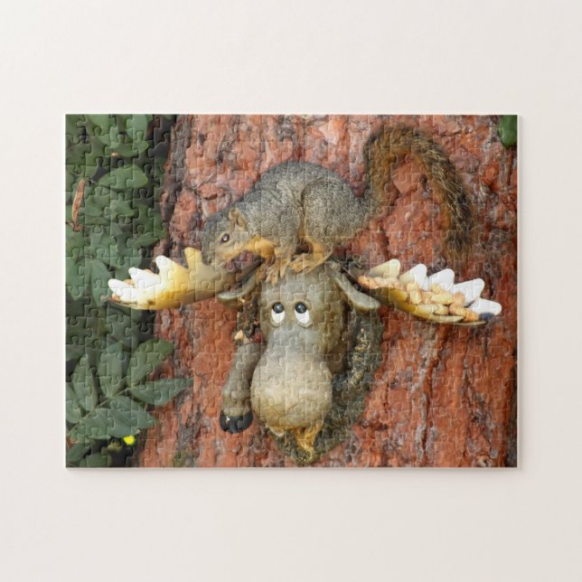 Moose and Squirrel Jigsaw Puzzle (Horizontal)