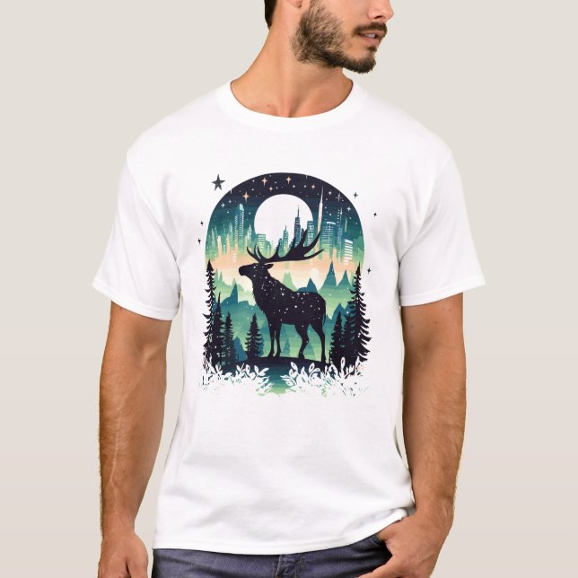 Moose Animal Beauty Nature Wildlife Discovery T-Shirt (Front)