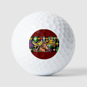 Moose art style  golf balls