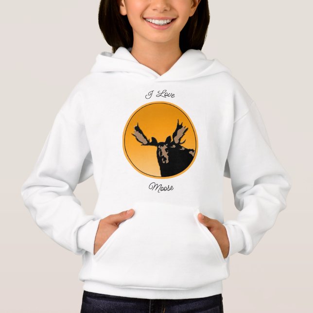 Moose at Sunset  - Original Wildlife Art (Front)