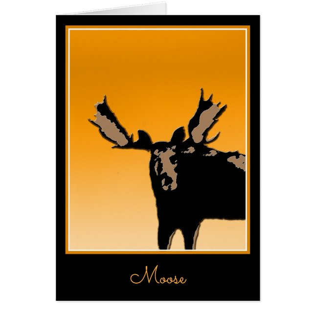 Moose at Sunset  - Original Wildlife Art (Front)