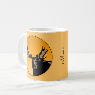 Moose at Sunset  - Original Wildlife Art Coffee Mug