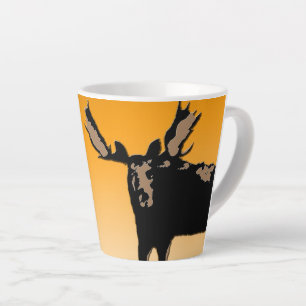 Moose at Sunset - Original Wildlife Art Latte Mug