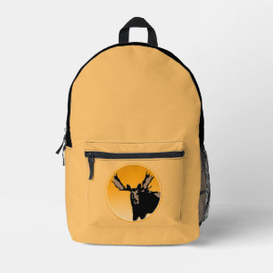 Moose at Sunset - Original Wildlife Art Printed Backpack