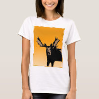 Moose at Sunset  - Original Wildlife Art