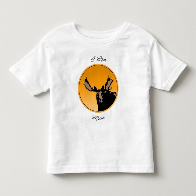 Moose at Sunset  - Original Wildlife Art Toddler T-Shirt (Front)