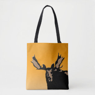 Moose at Sunset  - Original Wildlife Art Tote Bag