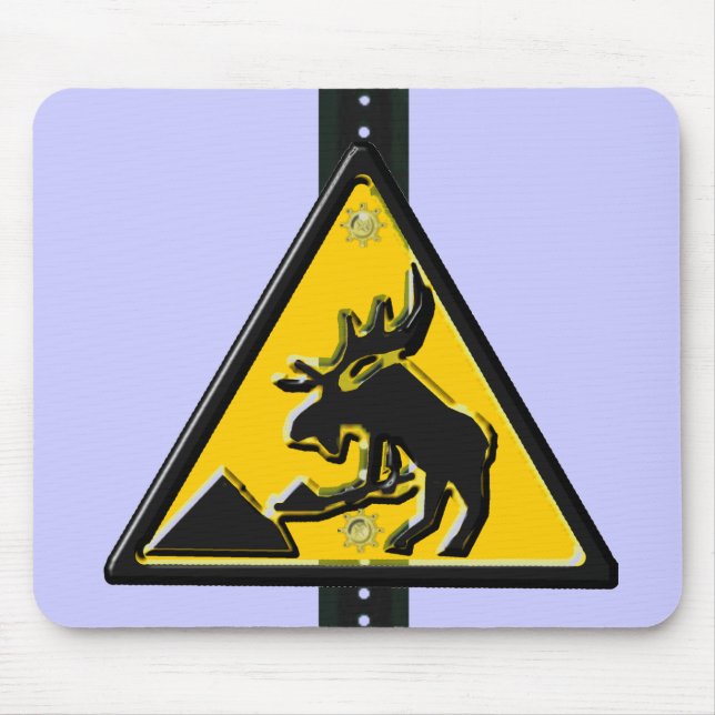 Moose at Work Mouse Mat (Front)
