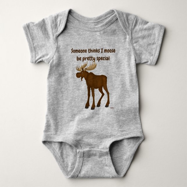 Moose - baby bodysuit (Front)