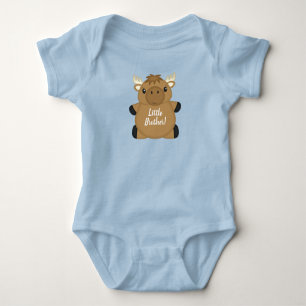 Moose Baby Shower Blue Boy Bodysuit