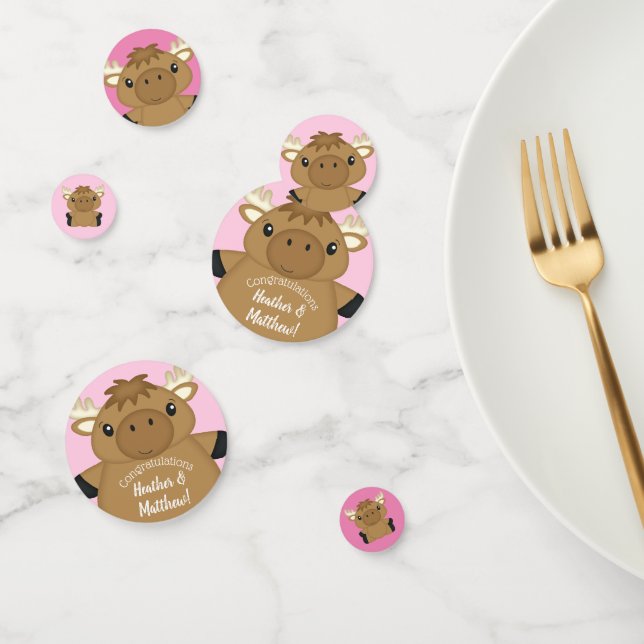 Moose Baby Shower Woodland Confetti (Group)