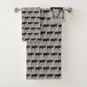 Moose Bath Towel Set Custom Canada Moose Towels
