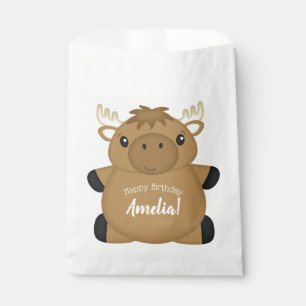 Moose Birthday Party Favour Bags