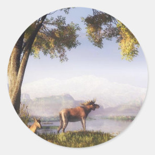 Moose By The Lake sticker