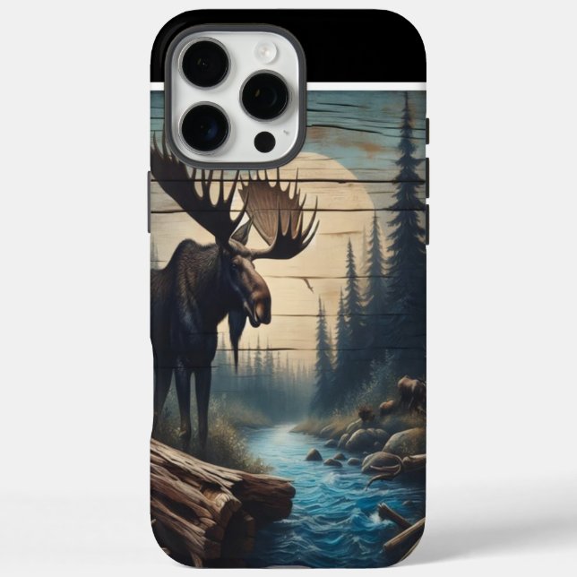 Moose By The Moon Case-Mate iPhone Case (Back)