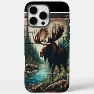 Moose by the Stream iPhone 16 Pro Max Case