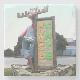 Moose Cafe, Asheville, Moose Cafe Stone Coaster