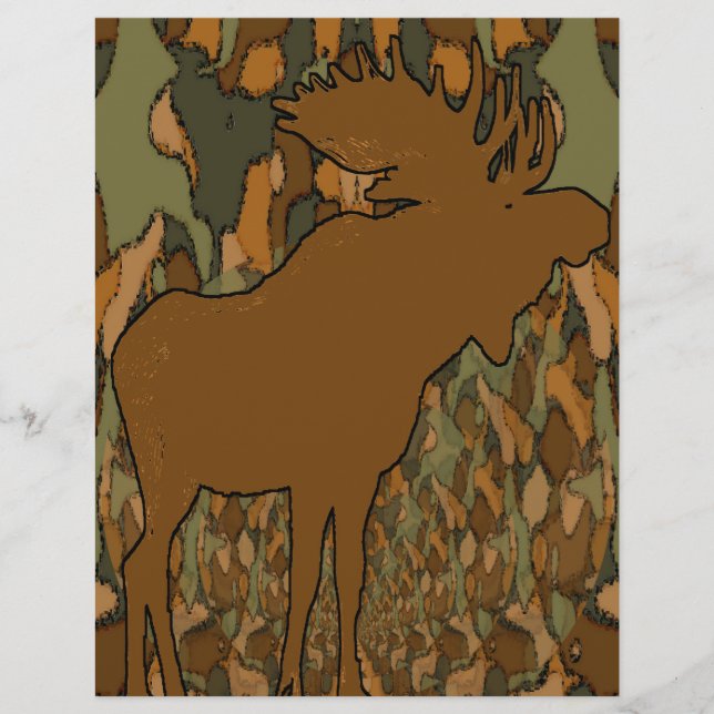 Moose Camouflage Invitations (Front)