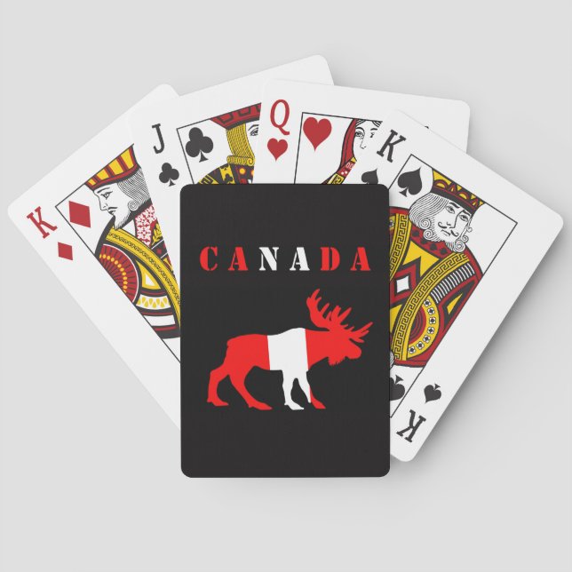 moose canada playing cards (Back)