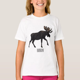 Moose cartoon illustration T-Shirt