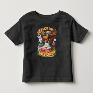 Moose Chef Cooking Up a Storm Toddler T-Shirt