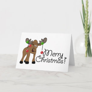 Moose Christmas Card