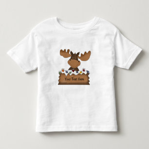 Moose Christmas (customisable) Toddler T-Shirt