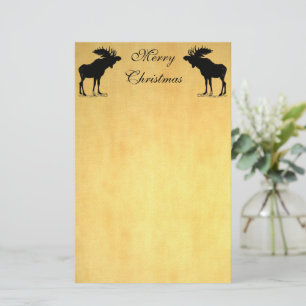 Moose Christmas Stationery